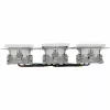 HEINRICH KOPP HK07 KombiQuick tomada Schuko horizontal 3 módulos com proteção para crianças, branco puro 133429002