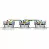 HEINRICH KOPP HK07 KombiQuick tomada Schuko horizontal 3 módulos com proteção para crianças, branco puro 133429002