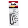kwb conjunto de 8 chaves Allen, métrico, aço cromo-vanádio, forma L, tamanhos 2-10 mm 147388
