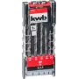 kwb 109140 conjunto de brocas de martelo com pontas de metal duro, 5 peças, 4-10 mm