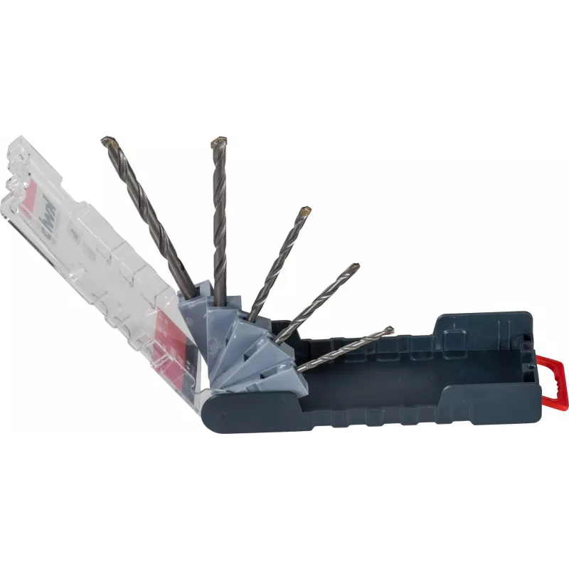 kwb 109140 conjunto de brocas de martelo com pontas de metal duro, 5 peças, 4-10 mm