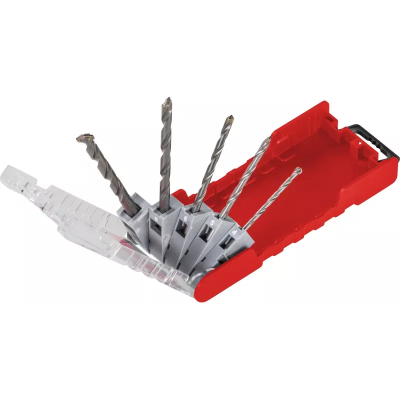 kwb 109140 conjunto de brocas de martelo com pontas de metal duro, 5 peças, 4-10 mm