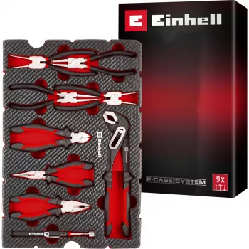 Einhell Conjunto de alicates para inserto de ferramentas 9 peças para E-Case S-F (370522)