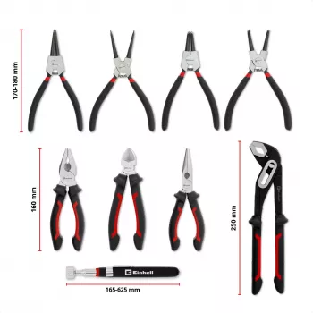 Einhell Conjunto de alicates para inserto de ferramentas 9 peças para E-Case S-F (370522)