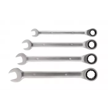KWB 460490 Conjunto de 4 chaves de caixa com catraca dupla 10-17 mm