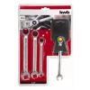 KWB 460490 Conjunto de 4 chaves de caixa com catraca dupla 10-17 mm