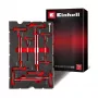 Einhell 370526 Conjunto de inserto de mala de 9 peças para E-Case, vermelho/preto