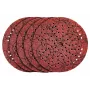 kwb 490704 125 mm Discos de lixa, grão 40, 5 peças, 8 furos com velcro, óxido de alumínio