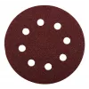kwb 490704 125 mm Discos de lixa, grão 40, 5 peças, 8 furos com velcro, óxido de alumínio