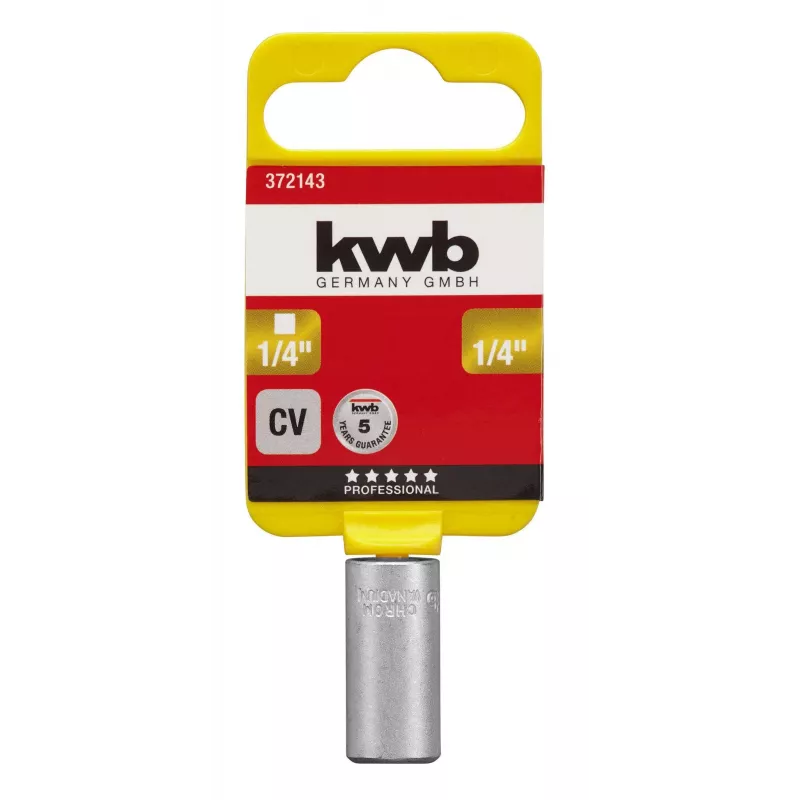 kwb 372143 Adaptador de chave de caixa 1/2 polegada para 3/8 polegada aço cromo-vanádio