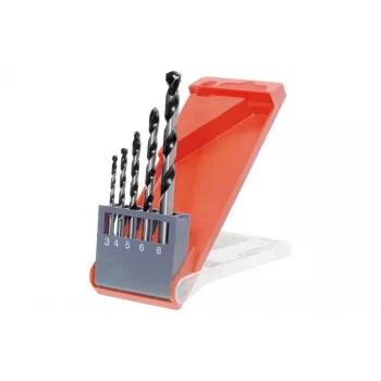 KWB Conjunto de 5 brocas para madeira Rocker 3-8 mm, ponta de centragem, caixa de plástico 044300