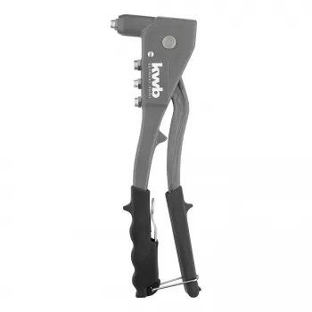 kwb 407200 Rebiteira manual com 4 bicos (2,4-4,8 mm), rebiteira manual para rebites de alumínio e aço