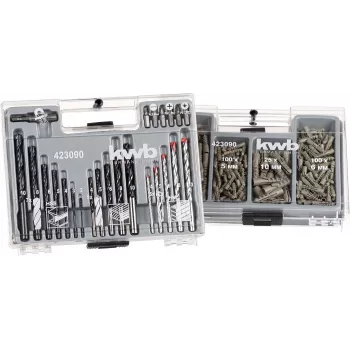 KWB 423090 Conjunto de fixações, 300 peças