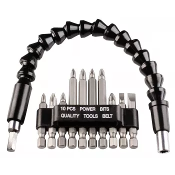 kwb 113990 Conjunto de 11 pontas com porta-pontas magnético de troca rápida, aço S2, 25 mm, PH/PZ/TX/SL