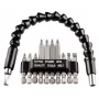 kwb 113990 Conjunto de 11 pontas com porta-pontas magnético de troca rápida, aço S2, 25 mm, PH/PZ/TX/SL