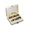 KWB 705020 Fresa de meia-cana com arestas de carboneto de tungsténio, haste 8 mm, diâmetro 20 mm, raio 6 mm
