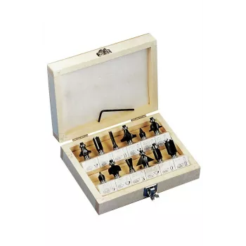 KWB 705020 Fresa de meia-cana com arestas de carboneto de tungsténio, haste 8 mm, diâmetro 20 mm, raio 6 mm