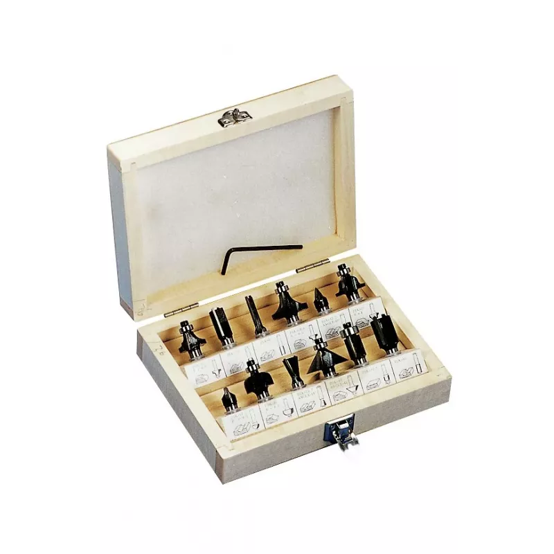 KWB 705020 Fresa de meia-cana com arestas de carboneto de tungsténio, haste 8 mm, diâmetro 20 mm, raio 6 mm