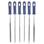 kwb 926000 Conjunto de limas de precisão, 6 peças (160 mm, aço carbono, cabos ergonómicos)
