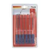 kwb 926000 Conjunto de limas de precisão, 6 peças (160 mm, aço carbono, cabos ergonómicos)
