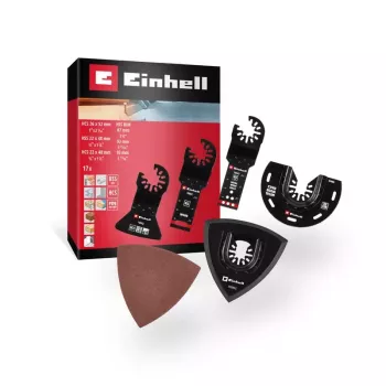 Einhell 708117 Conjunto de acessórios bi-metal de 17 peças para ferramentas multifunções