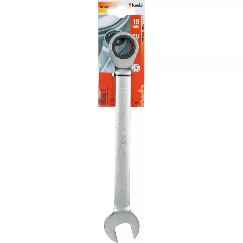 KWB 460419 Chave de caixa dupla com catraca 19 mm