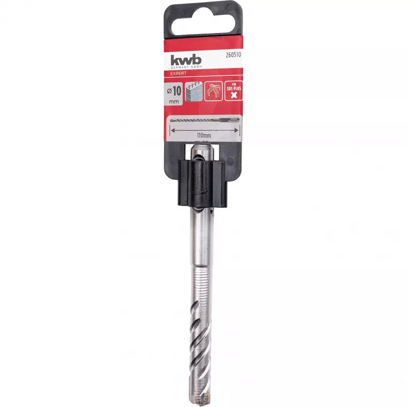 KWB Broca de martelo HB 44 C4 10 x 110 mm SDS-plus 260510