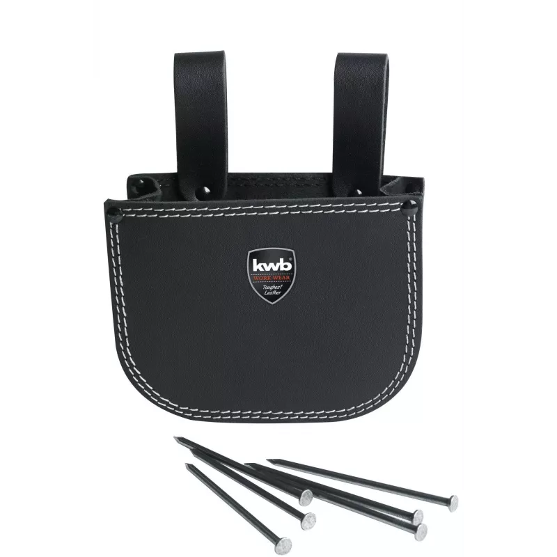 KWB 906400 Bolsa de cinto para ferramentas, vazia, poliéster 600D, preto/cinzento, 7 compartimentos