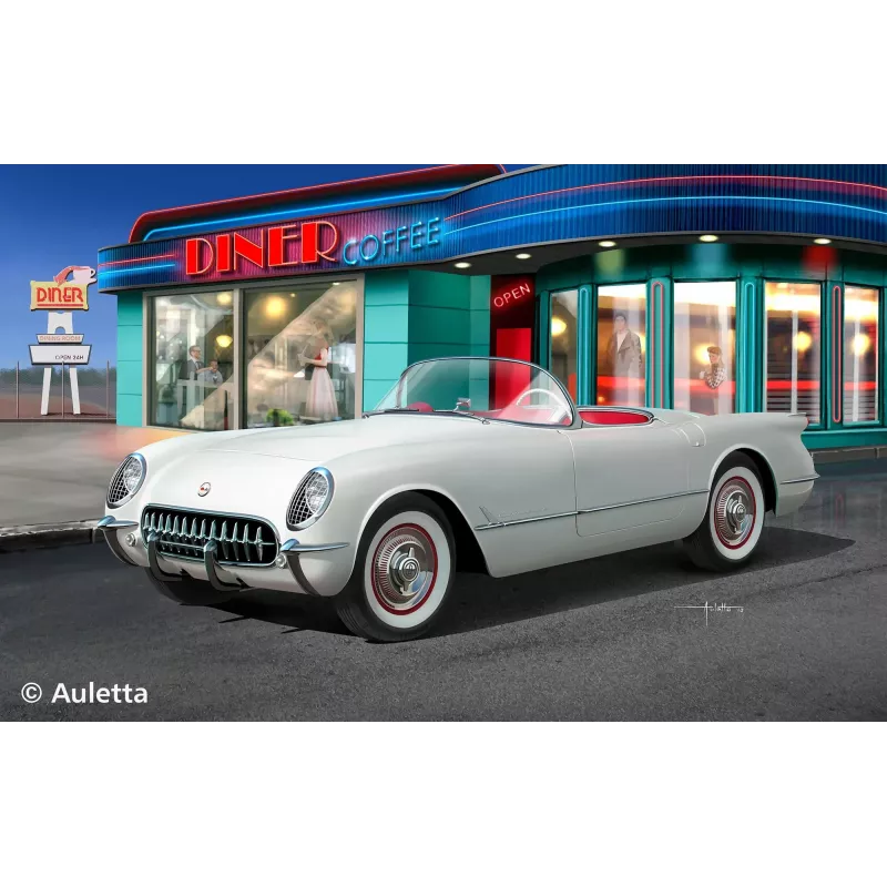 Revell 67718 1953 Corvette Roadster kit de montagem de modelo de automóvel 1:24