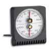 TFA Dostmann 45.2018 Termómetro redondo analógico, Ø63 mm, -20 a +50 °C, branco/prateado 7601