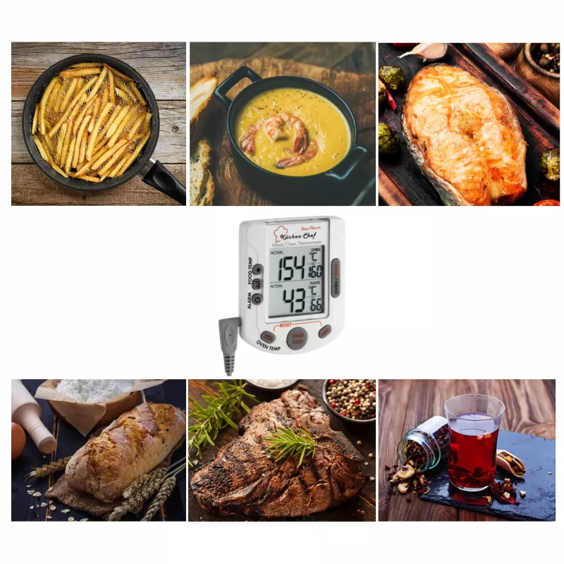 Termómetro digital de assar e forno TFA Dostmann Küchen-Chef 14.1503