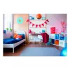 Relógio de parede de design TFA Dostmann 60.3015.06 azul-claro