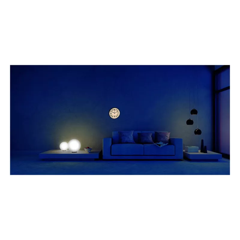 TFA Dostmann 60.3535.02 Relógio de parede radiofónico redondo prateado - branco