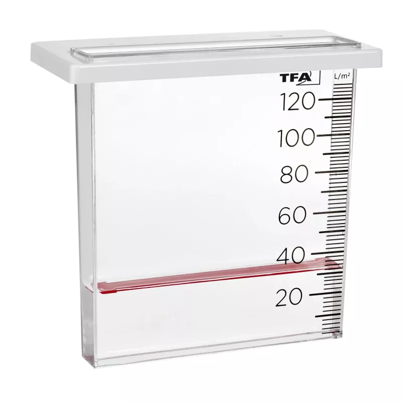 TFA Dostmann 47.1014 Pluviómetro 120 mm transparente/branco