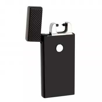 TFA Dostmann 98.1124.01 Isqueiro de arco elétrico de plasma – recarregável, USB, sem chama, arco duplo, resistente ao vento