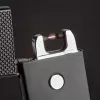 TFA Dostmann 98.1124.01 Isqueiro de arco elétrico de plasma – recarregável, USB, sem chama, arco duplo, resistente ao vento