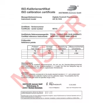 TFA Dostmann LT-102 Termómetro com cabo branco (30.1034.K)