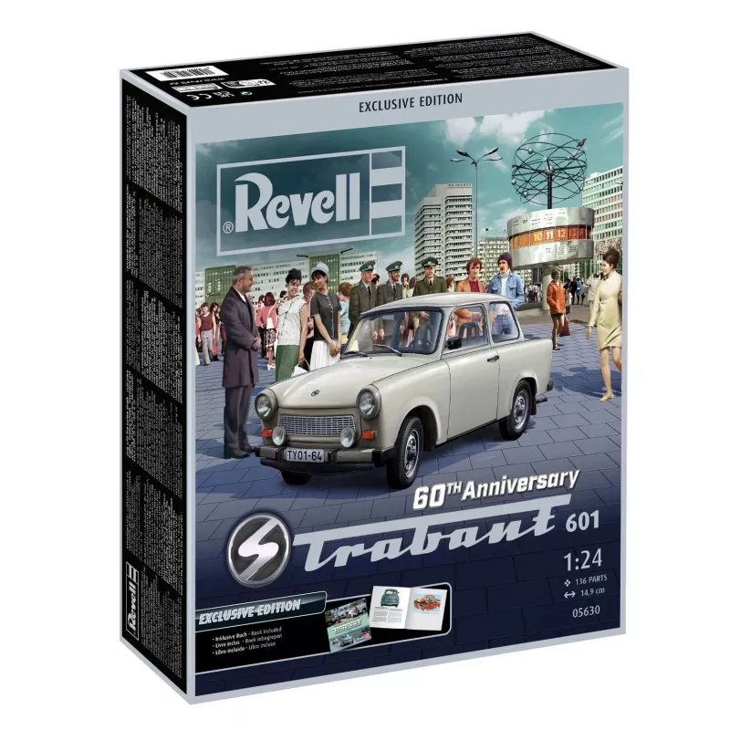 Revell 60.º aniversário Trabant 601 Exclusive Edition 1:24 Maquete em plástico 05630