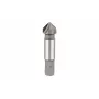 KWB 704840 Escareador cónico HSS 16 mm, 90°, 3 arestas, haste cilíndrica