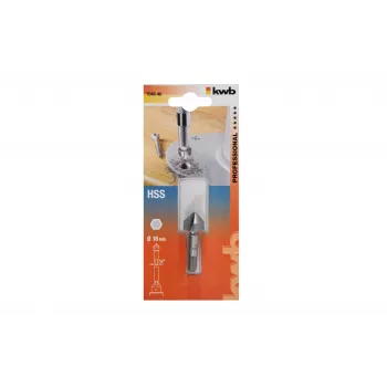 KWB 704840 Escareador cónico HSS 16 mm, 90°, 3 arestas, haste cilíndrica