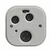 TFA Dostmann 60.1035.10 Despertador de quartzo cinzento pastel
