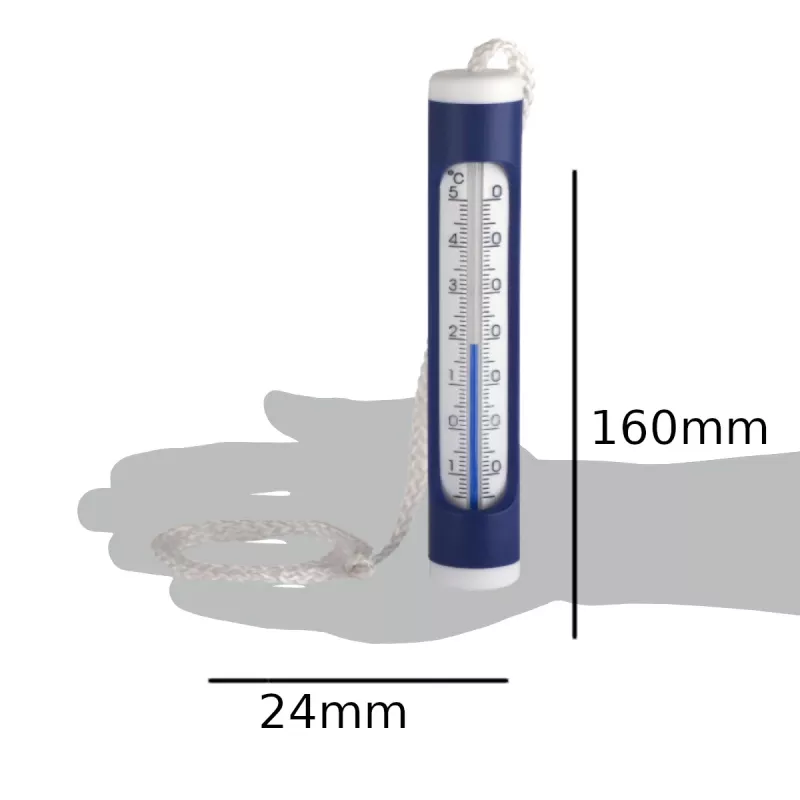 TFA Dostmann 40.2004 Termómetro flutuante para piscina e lago azul/branco