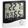 TFA Dostmann WS 5031 Termo-higrómetro com relógio, preto/branco 30-5031