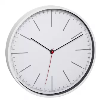 TFA Dostmann 60.3049.02 Relógio de parede de quartzo redondo branco