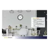 TFA Dostmann 60.3050.01 Relógio de parede de quartzo 305 mm preto