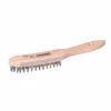kwb 919950 Escova de arame de mão com 4 filas de cerdas de aço, 255 mm
