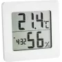 TFA DOSTMANN 30.5033.02 Termo-higrómetro digital com LCD, memória máx./mín., indicação de zonas de conforto, montagem com íman/suporte, branco