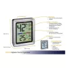 TFA Dostmann EXACTO Termo-higrómetro digital prateado 30.5047.54.K