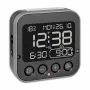 TFA Dostmann 60.2552.01 Despertador com rádio preto com alarme duplo