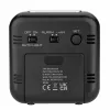 TFA Dostmann 60.2552.01 Despertador com rádio preto com alarme duplo